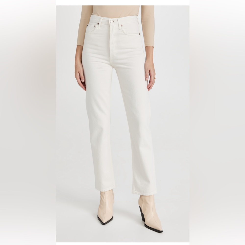 Agolde 90s Pinch Waist High Rise Straight Jeans in Drum